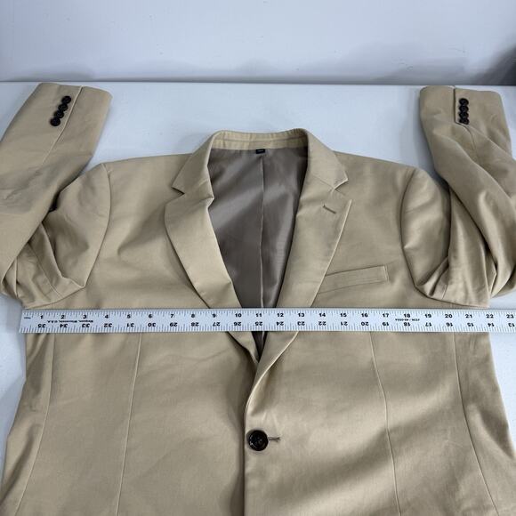 J.Crew Slim-Fit Thompson TruTemp365 Blazer Mens 42R Tan Suit Jacket Sport Coat - Picture 11 of 15